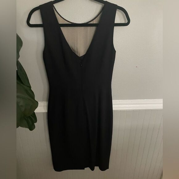 L'Agence For Intermix Embroidered-Mesh Fitted Dress Black Women's Size 2 - Picture 10 of 13